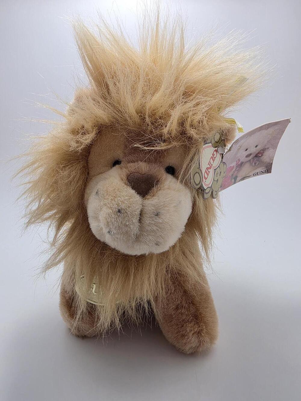 Vintage 1990 Gund Lionheart Plush Lion NWT Stuffed Animal Toy (10 inch)